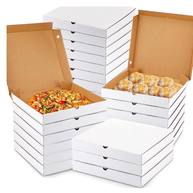 Wholesale Custom Logo Printed Corrugated Pizza Box 24 Inch Large Size Cardboard Pizza Box in Turkey Italy