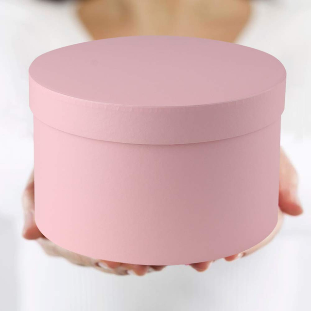 Eco-Friendly Decorative Cardboard Paper Box Flower Boxes Round Gift Boxes with Lids for Presents