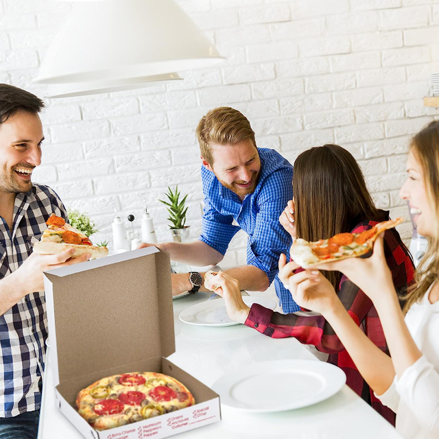 Wholesale Custom Logo Printed Corrugated Pizza Box 24 Inch Large Size Cardboard Pizza Box in Turkey Italy