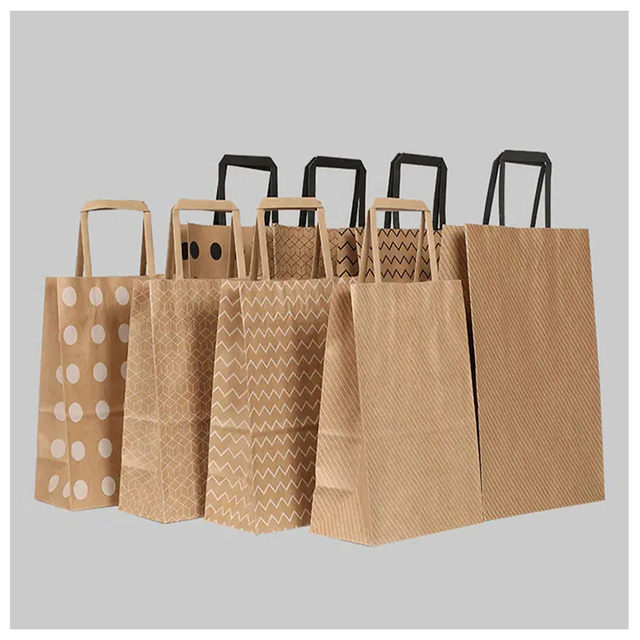 Customized black paper tote bag clothes packaging black paper bag can be printed LOGO pattern gift clothing packaging bag
