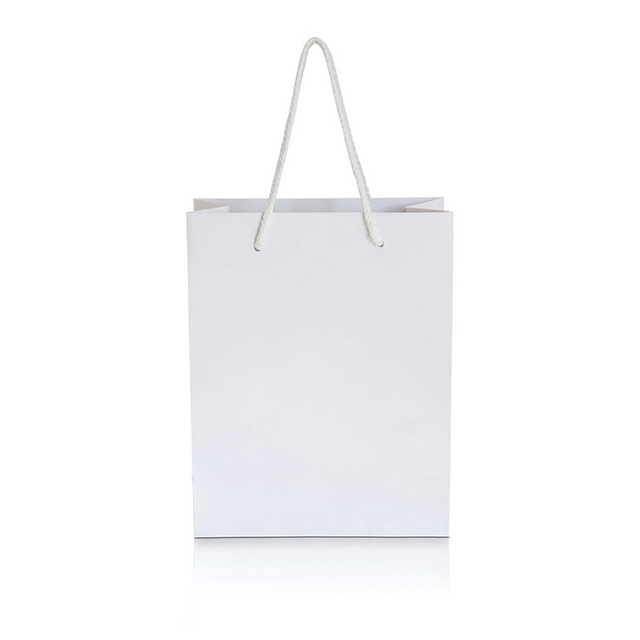 Wholesale Full Customized Logo Printed Shopping Paper Bag with Handle Brown And White Kraft Paper Bags with Your Own Logo
