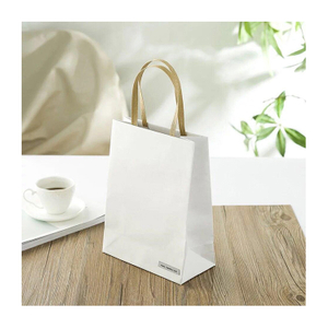 Custom Logo Shopping Product Carry Butterfly Purple Paper Bag