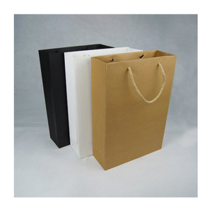 Shopping Plain Pouch Iridescent Eco Friendly Kraft Paper Bag