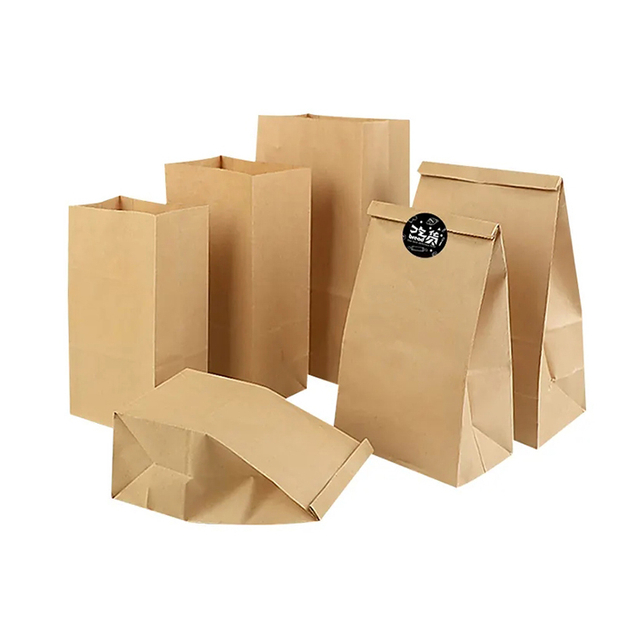 Folding Shopping Paper Bags Kraft Paper Bags Wholesale Customized Paper Bags with Logo Printing