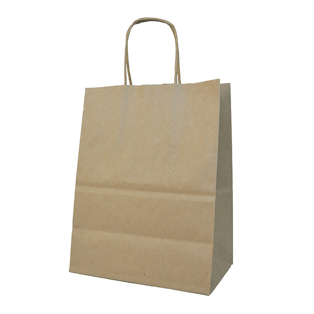 Customizable Printed Brown Song With Handles Wholesale Lunch Halloween Treat Wine Bags Paper Bag