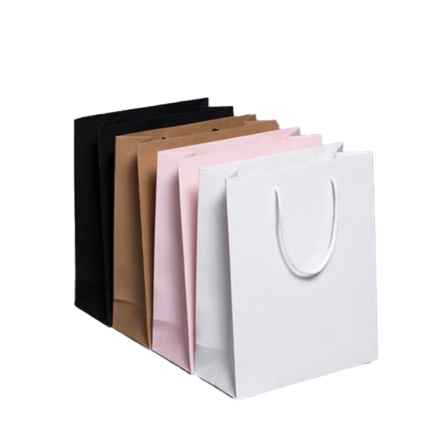 Wholesale Customized Eco-Friendly Princess Rule Custom Lawn White Bags With Handles Paper Bag
