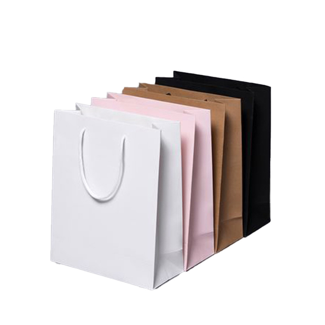 Custom Wholesale Design Gift With Handles Craft Christmas And Bags Big Paper Bag