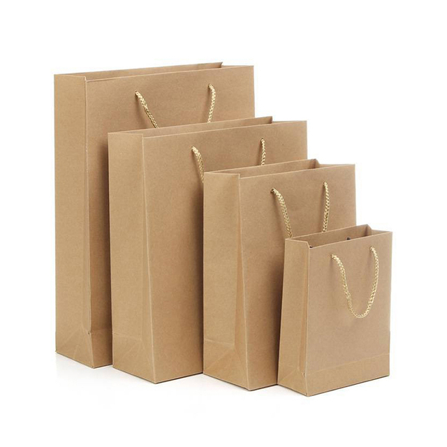 Free Sample High Quality Recycle Paper Bag With Handles Custom Printed Clothing Paperboard Bag