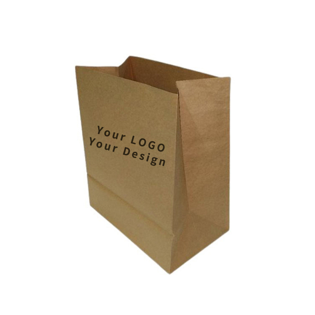 Custom Wholesale Design Gift With Logo Shopping Lawn And Leaf Small Bags Paper Bag