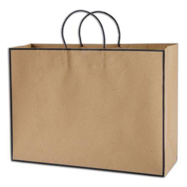 Wholesale Shopping Square Bottom For Christmas Images Biodegradable Bags Kraft Paper Bag