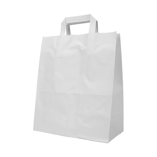 Die Cut Handle Gift Shopping Lunch Brown Kraft Popcorn Bags Paper Bag