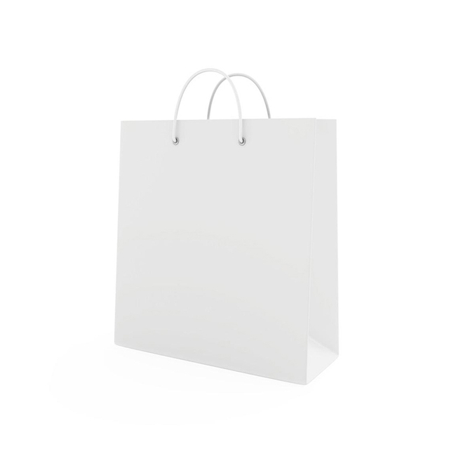 Wholesale Custom White Recyclable Cardboard Paper Shopping Tote Bags with Your Own Logo for Gifts