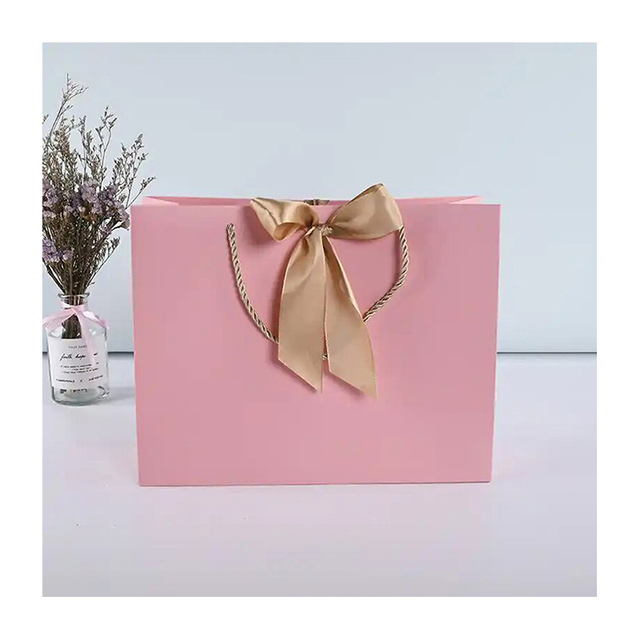 Shopper Custom Logo Printing Resturant Check Take Away Paper Bag