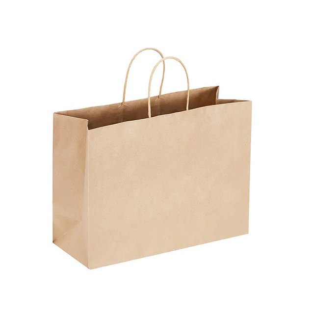 Hot Sale Paper Shopping Bag Custom Logo Takeaway Bag Brown Kraft Paper Bag