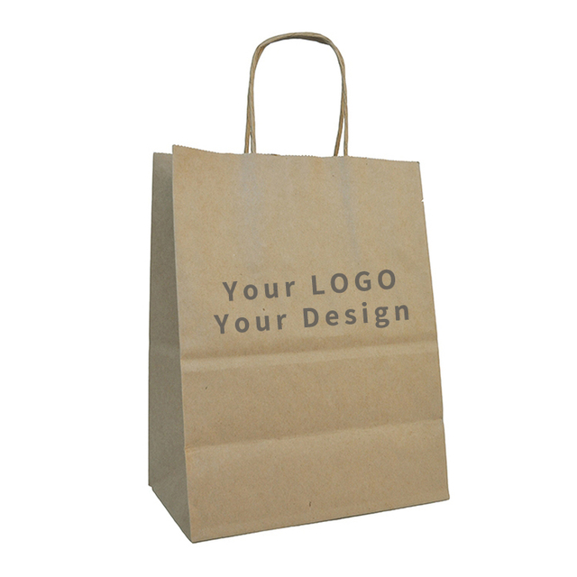 Food Grade Brown Song Custom Kraft Halloween Treat Bags For Snacks Paper Bag