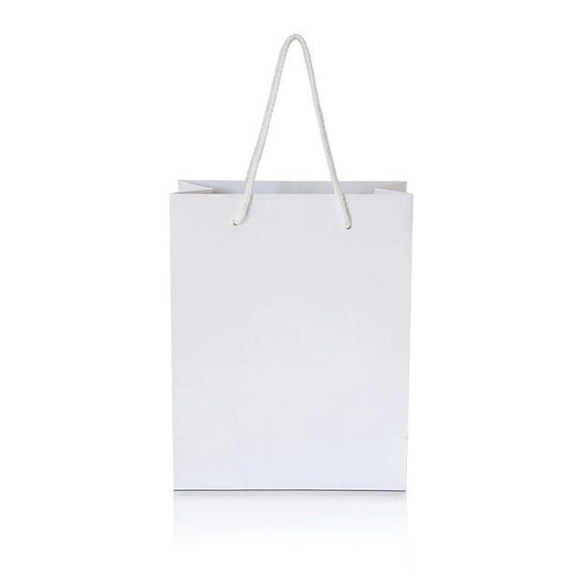 For Wholesales Shopping Bags Paper Kraft White Paper Powder Bag