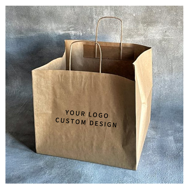 Wholesale Customized Eco-Friendly Bread Grocery Treat Bags Yellow Kraft Paper Bag