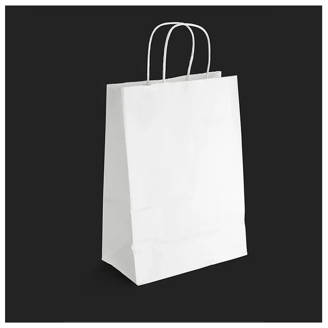 Luxury Ribbon Handle Boutique Shopping Packaging Black Paper Bags With Your Own Logo
