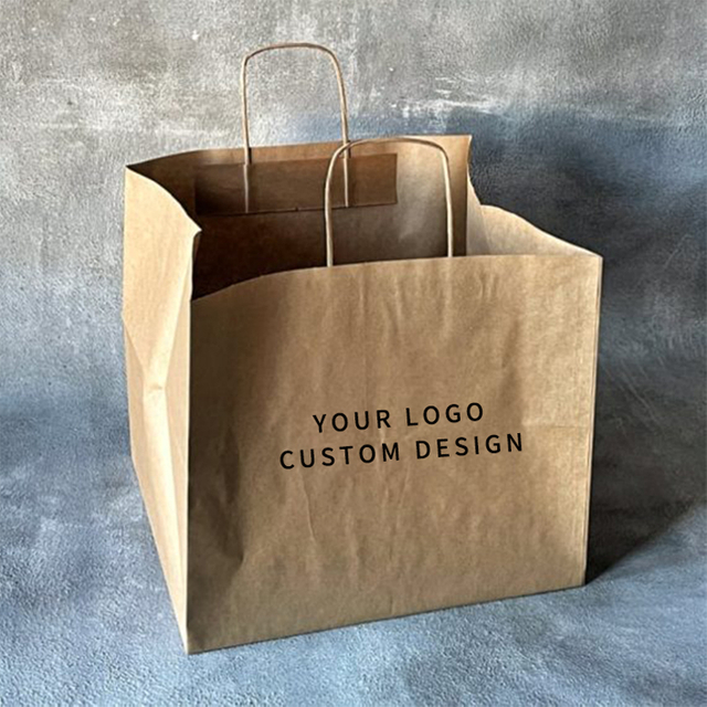 Recyclable Biodegradable Small Brown Lunch Storing Bags Competitive Price Color Kraft Paper Bag