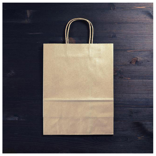 New Arrival in Stock Coloured Cartoon Brown Paper Bag Custom Printed Shopping Bag Kraft Paper Bags with Your Own Logo